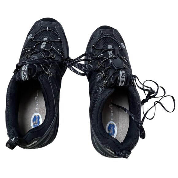 Dr Comfort Mens Orthopedic Shoes Size 10 W DRC Performance 7611 Black Mesh - Picture 7 of 10